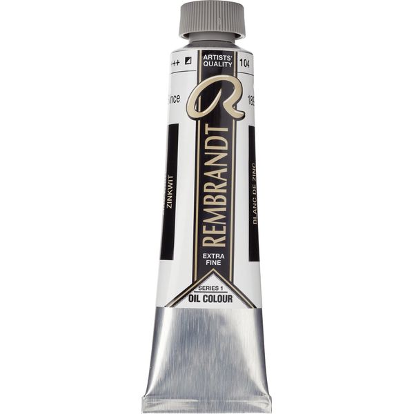 Rembrandt Oil Colour Tubo 40 Ml Bianco Di Zinco (Olio Di Cartamo) 104-image