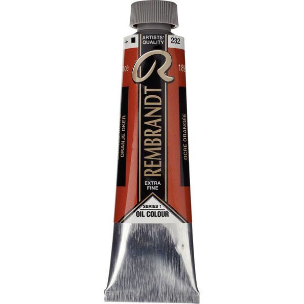 Rembrandt Colore Ad Olio In Tubetto 40 Ml Ocra Arancione 232-image