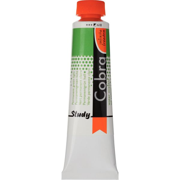 Cobra Study Olio Miscibile In Tubetto 40 Ml Verde Permanente 618-image