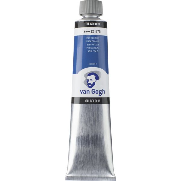 Vernice Ad Olio Van Gogh In Tubetto 200 Ml, Blu Ftalo (Base) 570-image