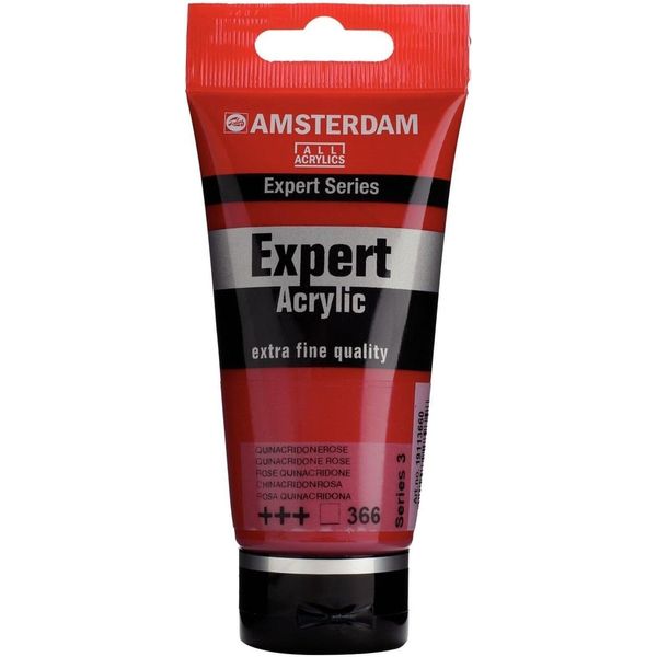 Amsterdam Serie Expert Vernice Acrilica In Tubetto 75 Ml Rosa Quinacridone 366-image
