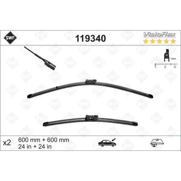 Swf Spazzole Tergicristallo Visioflex-Set | (Set)Wiper Auto VF600/600MM/3-image