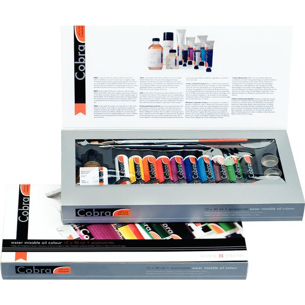 Set Regalo Di Colori Ad Olio Cobra Artist 10 X 40 Ml + Accessori-image
