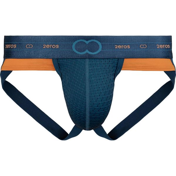 2EROS - Intimo Da Uomo Sospensorio - Aktiv Nrg Jockstrap Blue - 1X Taglia M-image