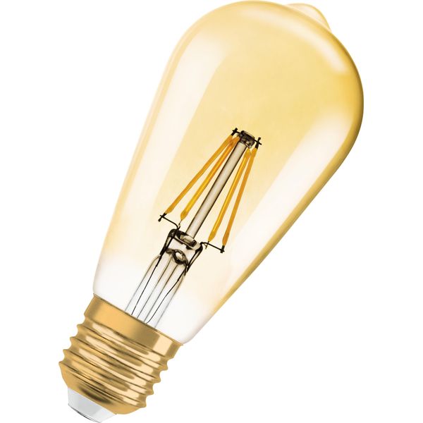 Osram Vintage 1906 Led Edison 4W 824 Gold E27 Lampada 410Lm 2400K Bianco Caldo Come 35W 4099854091377-image