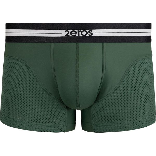 2EROS - Intimo Da Uomo Boxer Corti - Aktiv Helios Trunk Hunter Green - 1X Taglia Xxl-image