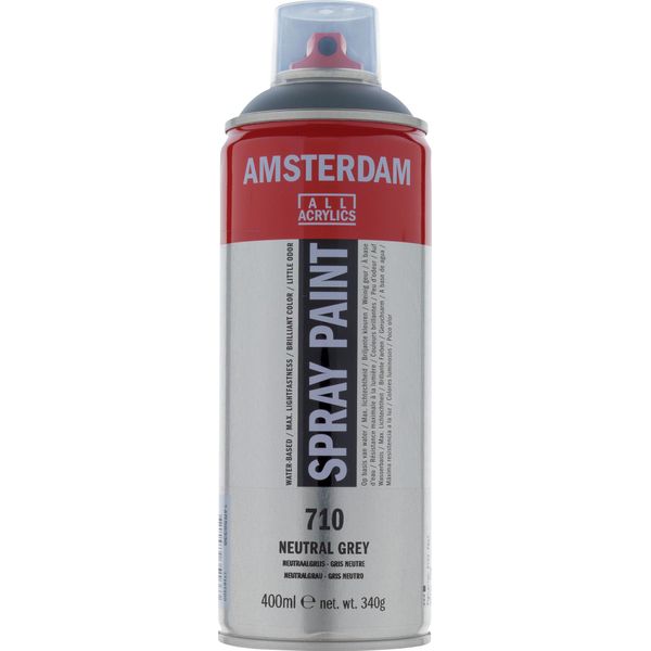 Amsterdam Vernice Spray Bomboletta Altamente Pigmentata 400 Ml Grigio Neutro 710-image