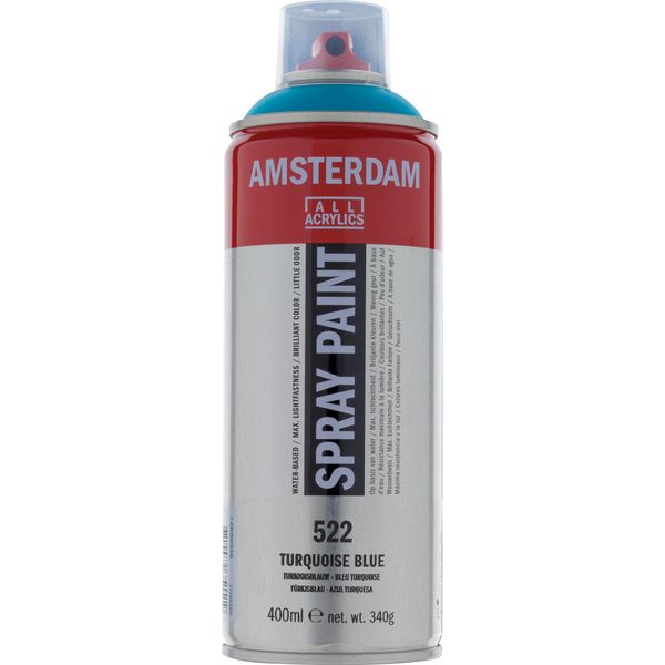 Amsterdam Vernice Spray Bomboletta Altamente Pigmentata 400 Ml Blu Turchese 522-image