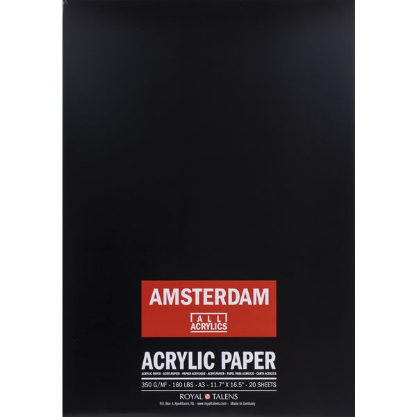 Blocco Di Carta Acrilica Amsterdam | 42 X 29,7 Cm (A3), 350 G, 20 Fogli-image