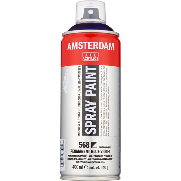 Amsterdam Vernice Spray Bomboletta Altamente Pigmentata 400 Ml Blu Permanente Viola 568-image