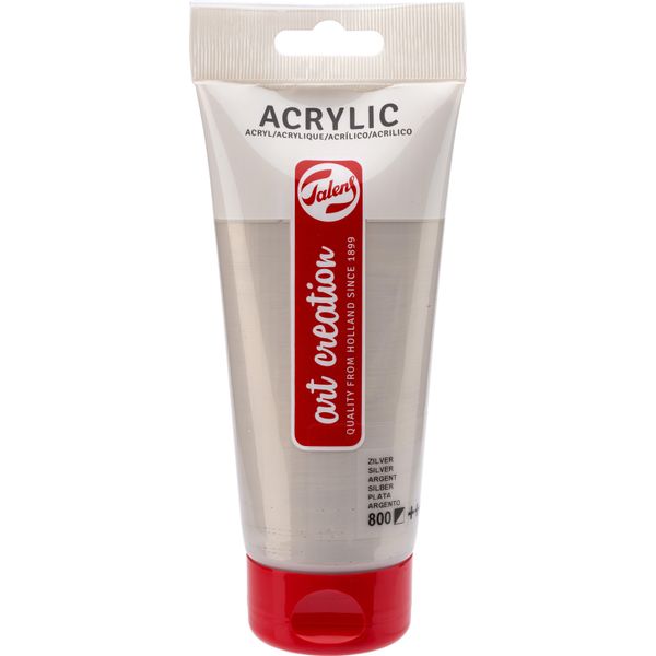 Talens Art Creation Tubo Di Colore Acrilico 200 Ml Argento 800-image