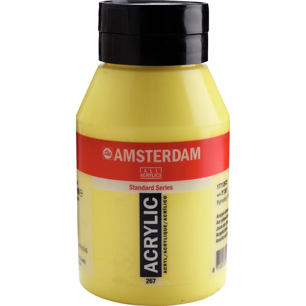 Amsterdam Serie Standard Flacone Di Colore Acrilico 1000 Ml Azo Giallo Limone 267-image