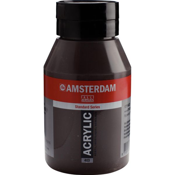 Bottiglia Di Vernice Acrilica Amsterdam Serie Standard 1000 Ml Vandyck Marrone 403-image