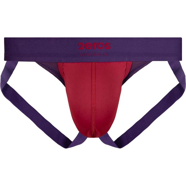 2EROS - Intimo Da Uomo Sospensorio - Aktiv Cronus Jockstrap Beet Red - 1X Taglia L-image