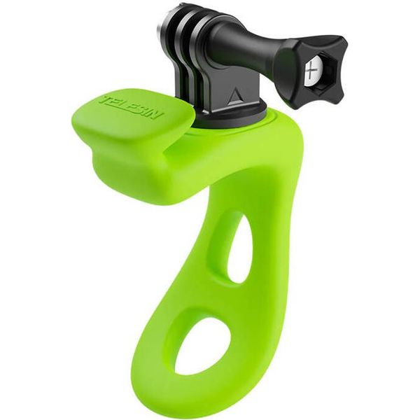Telesin Impugnatura Ad Anello Multifunzione Per Fotocamere Sportive (Verde)-image