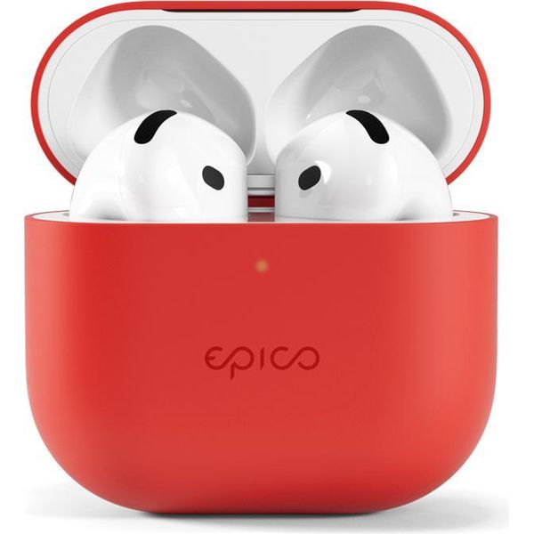 Custodia In Silicone Epico Per Airpods 4 - Rosso-image