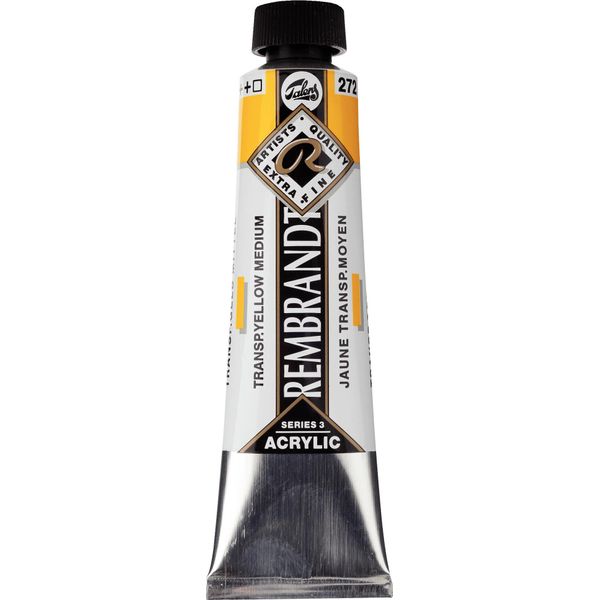 Tubo Di Colore Acrilico Rembrandt 40 Ml Giallo Trasparente Medio 272-image