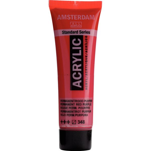 Amsterdam Serie Standard Tubo Di Vernice Acrilica 20 Ml Rosso Permanente Viola 348-image