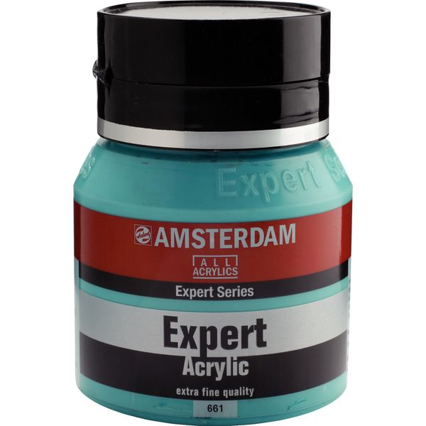 Amsterdam Serie Expert Flacone Di Colore Acrilico 400 Ml Verde Turchese 661-image