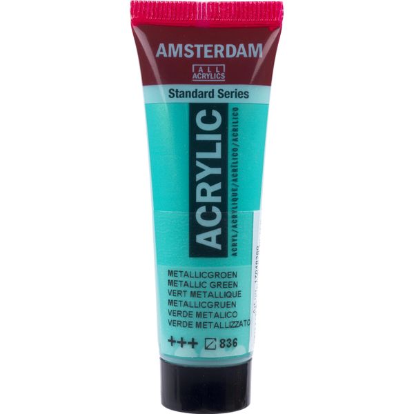 Amsterdam Serie Standard Tubo Di Vernice Acrilica 20 Ml Verde Metallizzato 836-image