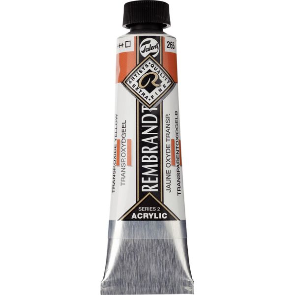 Tubo Di Colore Acrilico Rembrandt 40 Ml Giallo Ossido Trasparente 265-image