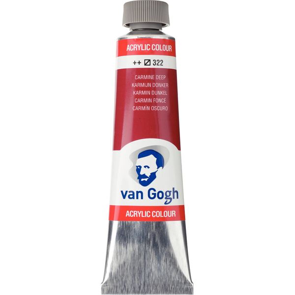 Van Gogh Colore Acrilico Tubo 40 Ml Carminio Scuro 322-image