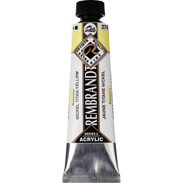 Tubo Di Colore Acrilico Rembrandt 40 Ml Giallo Nichel Titanio 274-image