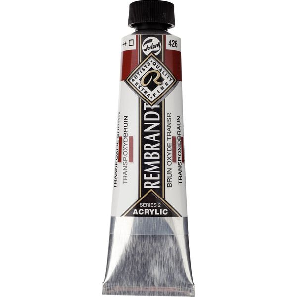 Rembrandt Tubo Di Colore Acrilico 40 Ml Marrone Ossido Trasparente 426-image