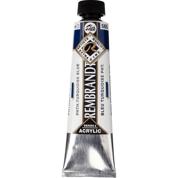 Rembrandt Colore Acrilico Tubo 40 Ml Blu Ftalo Turchese 565-image