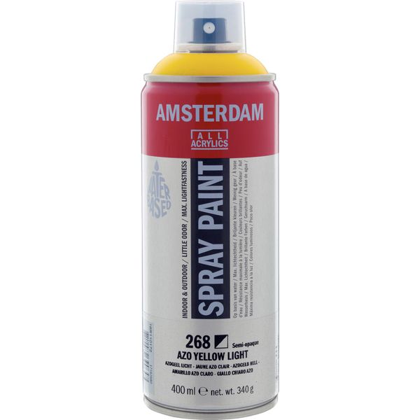 Amsterdam Vernice Spray Bomboletta Altamente Pigmentata 400 Ml Azo Giallo Chiaro 268-image