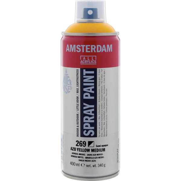 Amsterdam Vernice Spray Bomboletta Altamente Pigmentata 400 Ml Giallo Azo Medio 269-image