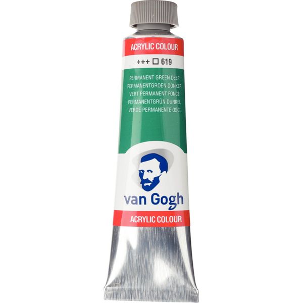 Van Gogh Acrilico Tubo 40 Ml Verde Permanente Scuro 619-image