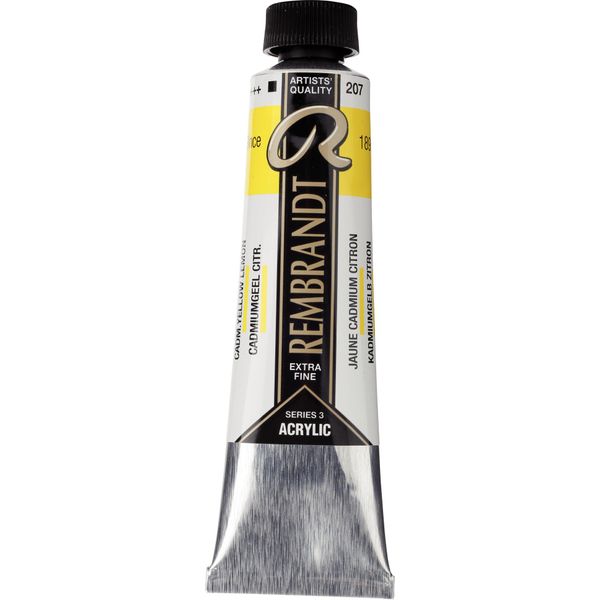 Tubo Di Colore Acrilico Rembrandt 40 Ml Giallo Cadmio Limone 207-image