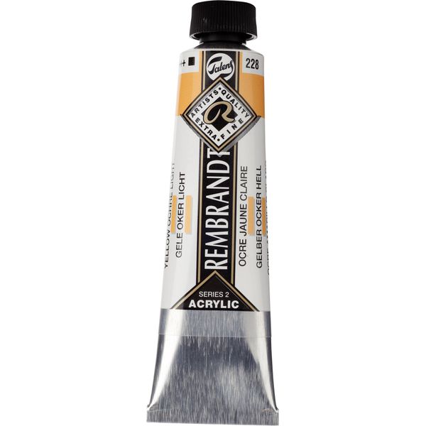 Rembrandt Vernice Acrilica Tubo 40 Ml Giallo Ocra Chiaro 228-image