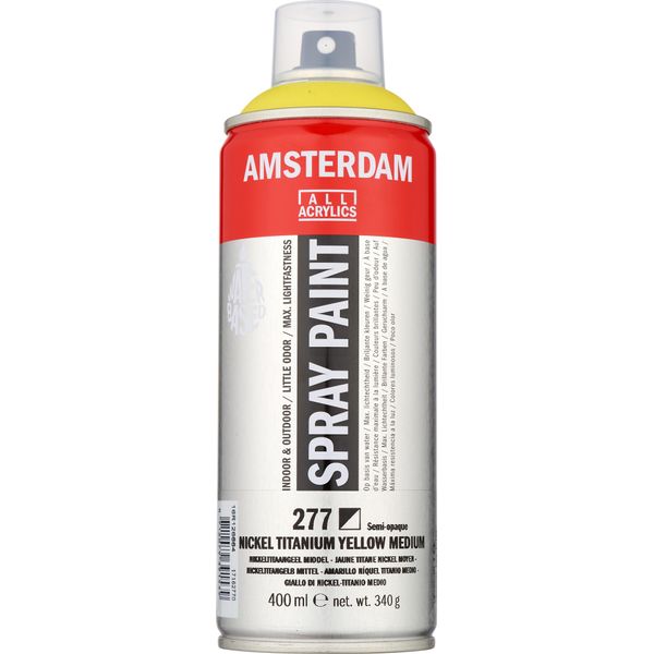 Amsterdam Vernice Spray Bomboletta Altamente Pigmentata 400 Ml Giallo Nichel Titanio Medio 277-image