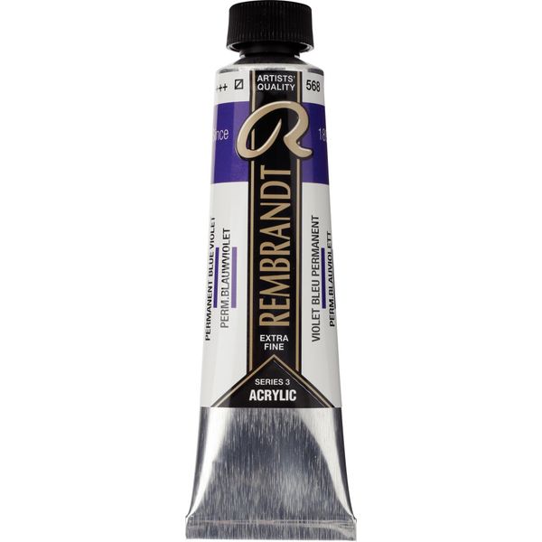 Rembrandt Tubo Di Colore Acrilico 40 Ml Blu Permanente Viola 568-image
