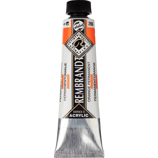 Tubo Di Colore Acrilico Rembrandt 40 Ml Arancio Permanente 266-image