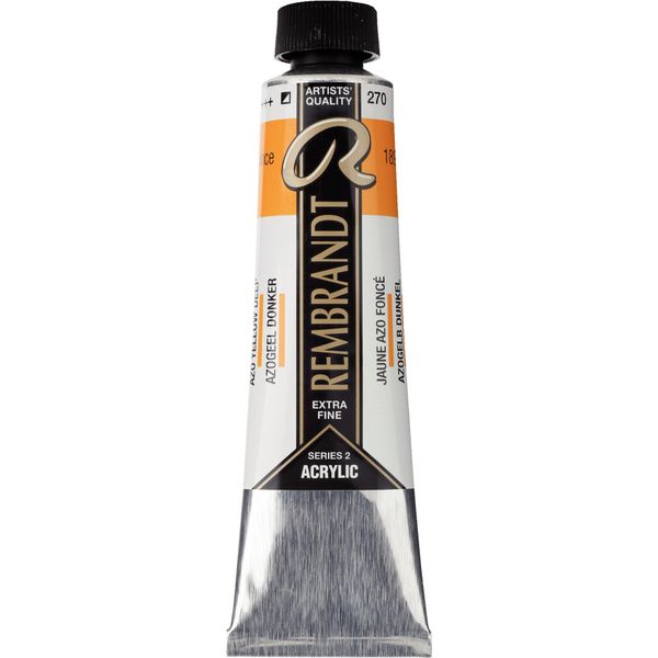 Tubo Di Colore Acrilico Rembrandt 40 Ml Giallo Azoico Scuro 270-image
