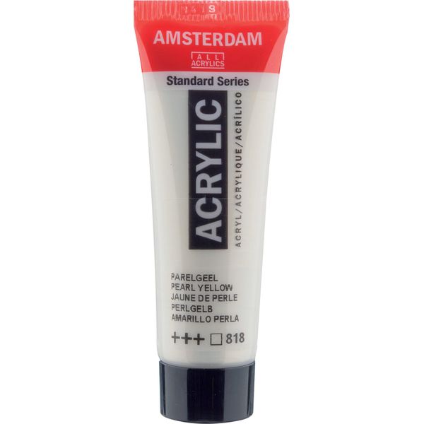 Amsterdam Serie Standard Tubo Di Colore Acrilico 20 Ml Giallo Perla 818-image