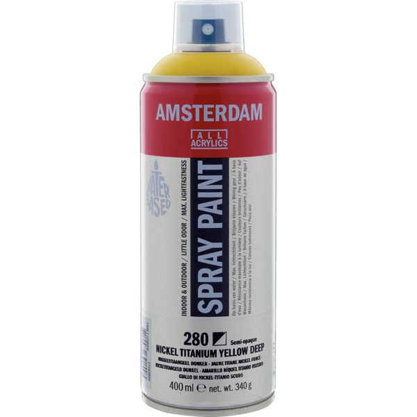 Amsterdam Vernice Spray Bomboletta Altamente Pigmentata 400 Ml Nichel Giallo Titanio Scuro 280-image