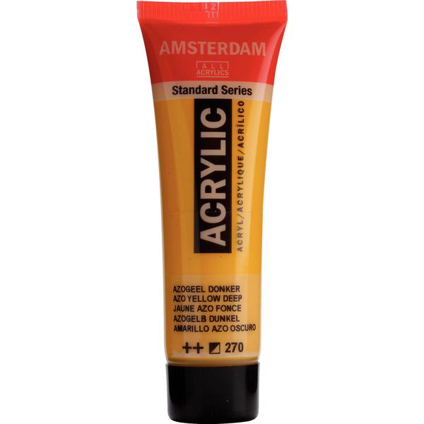 Amsterdam Serie Standard Tubo Di Vernice Acrilica 20 Ml Giallo Azo Scuro 270-image