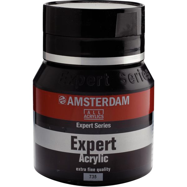 Amsterdam Serie Expert Flacone Di Colore Acrilico 400 Ml Nero Ossido 735-image