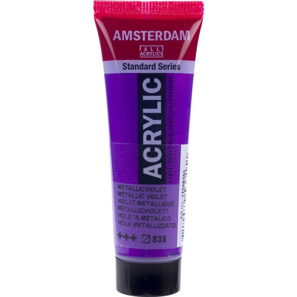 Amsterdam Serie Standard Tubo Di Vernice Acrilica 20 Ml Viola Metallizzato 835-image