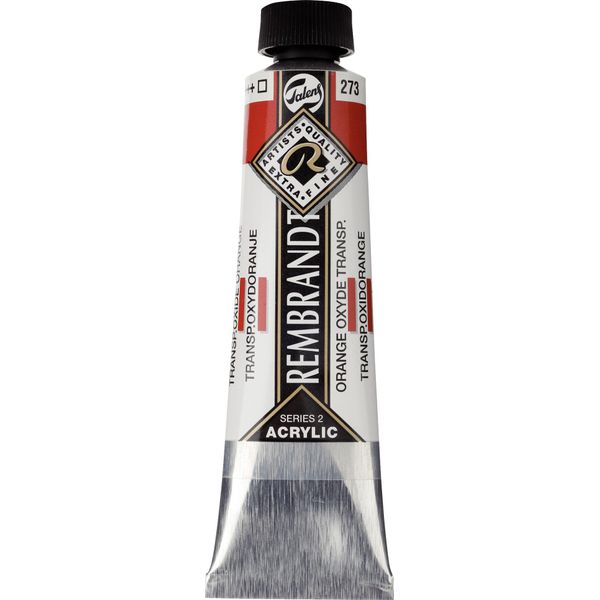Tubo Di Colore Acrilico Rembrandt 40 Ml Ossido Trasparente Arancione 273-image