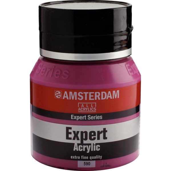 Amsterdam Serie Expert Bottiglia Di Vernice Acrilica 400 Ml Rosso Permanente Viola Opaco 590-image