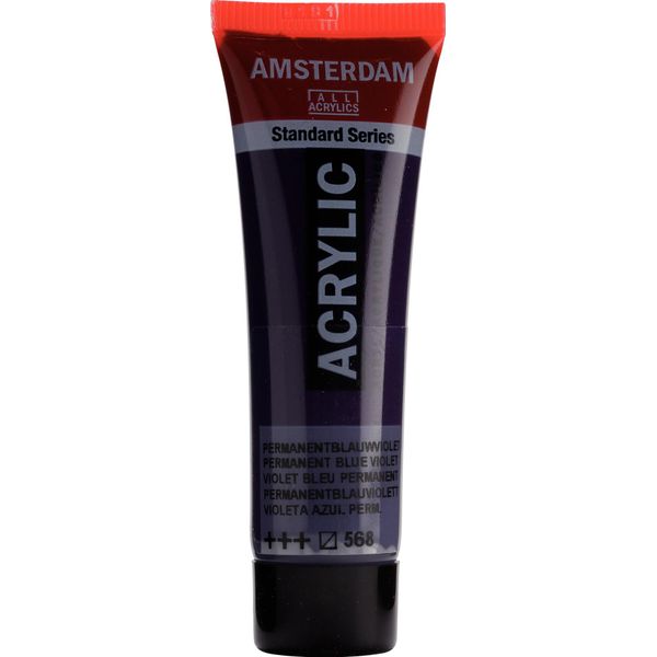 Amsterdam Serie Standard Tubo Di Vernice Acrilica 20 Ml Blu Permanente Viola 568-image