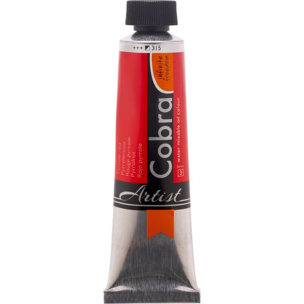 Cobra Artist Vernice Ad Olio Miscelabile Con Acqua Tubo 40 Ml Rosso Pirrolo 315-image