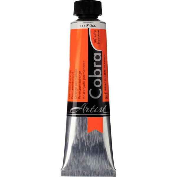 Cobra Artist Olio Ad Acqua Miscelabile In Tubetto 40 Ml Arancio Permanente 266-image