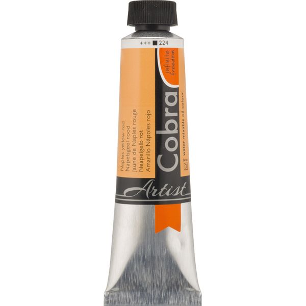 Cobra Artist Olio Miscibile All'acqua Tubo 40 Ml Giallo Napoli Rosso 224-image