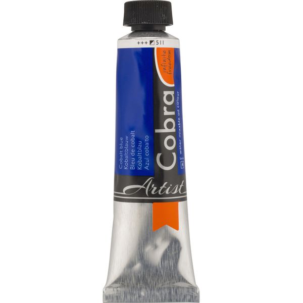 Cobra Artist Pittura Ad Olio Miscelabile Con Acqua In Tubetto 40 Ml Blu Cobalto 511-image